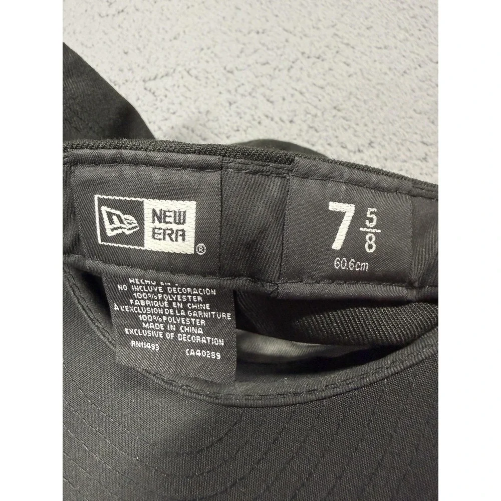Las Vegas Raiders Hat Cap Fitted Mens 7 5/8 Black‎ NFL Football 59FIFTY New Era